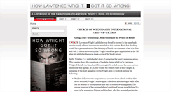 Desktop Screenshot of lawrencewrightgoingclear.com