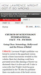 Mobile Screenshot of lawrencewrightgoingclear.com
